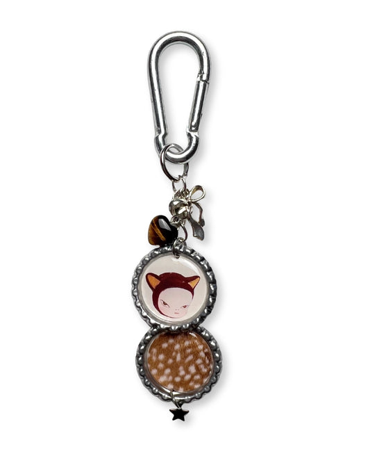 Bottle Cap Charm Keychain