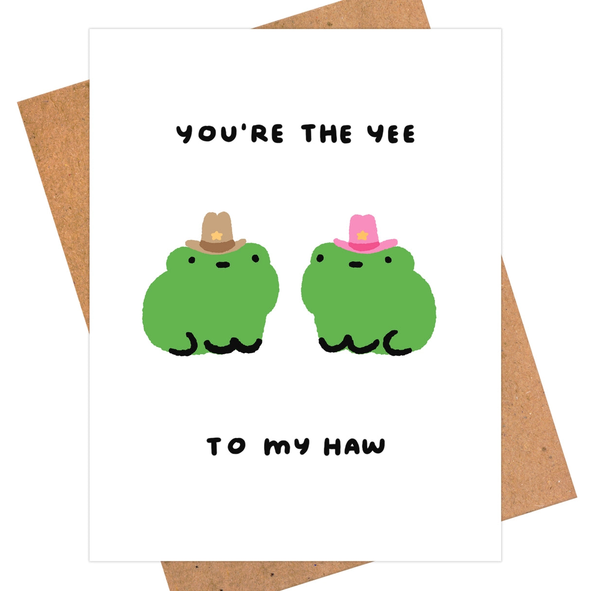 Cowboy Frogs Greeting Card