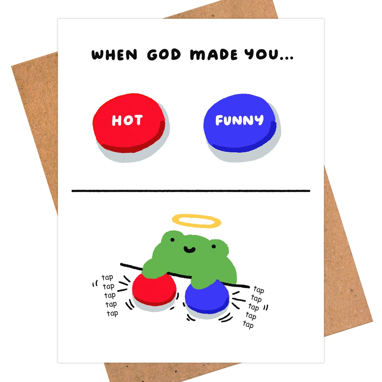 Frog Tap Greeting Card