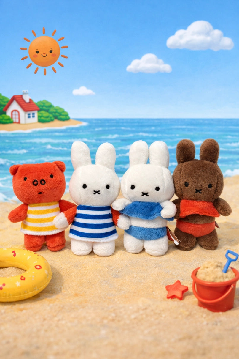Miffy Summer Plush Keychain