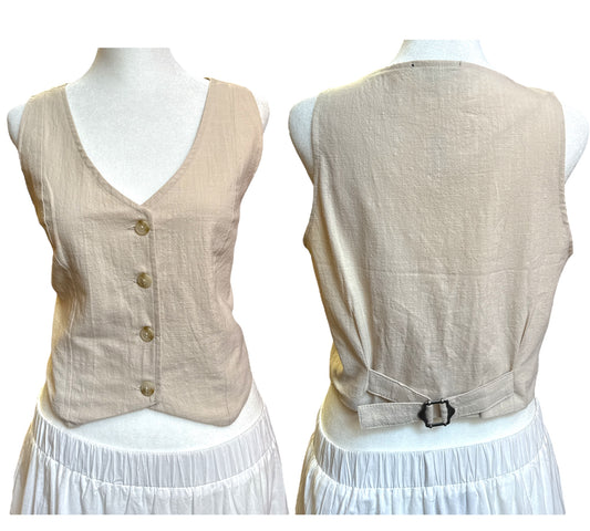 Linen Vest Top