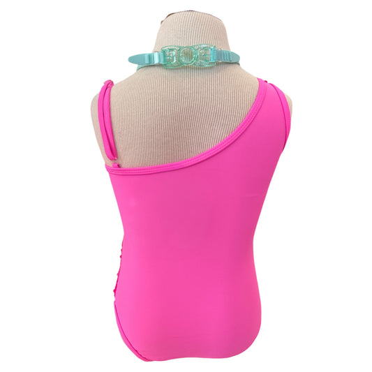 Hot Pink Sequin Swimsuit- Kids