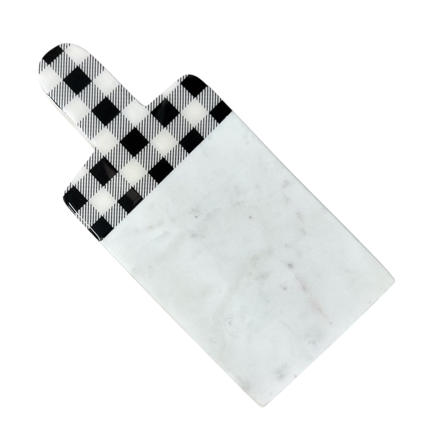 Gingham Marble Cutting Board