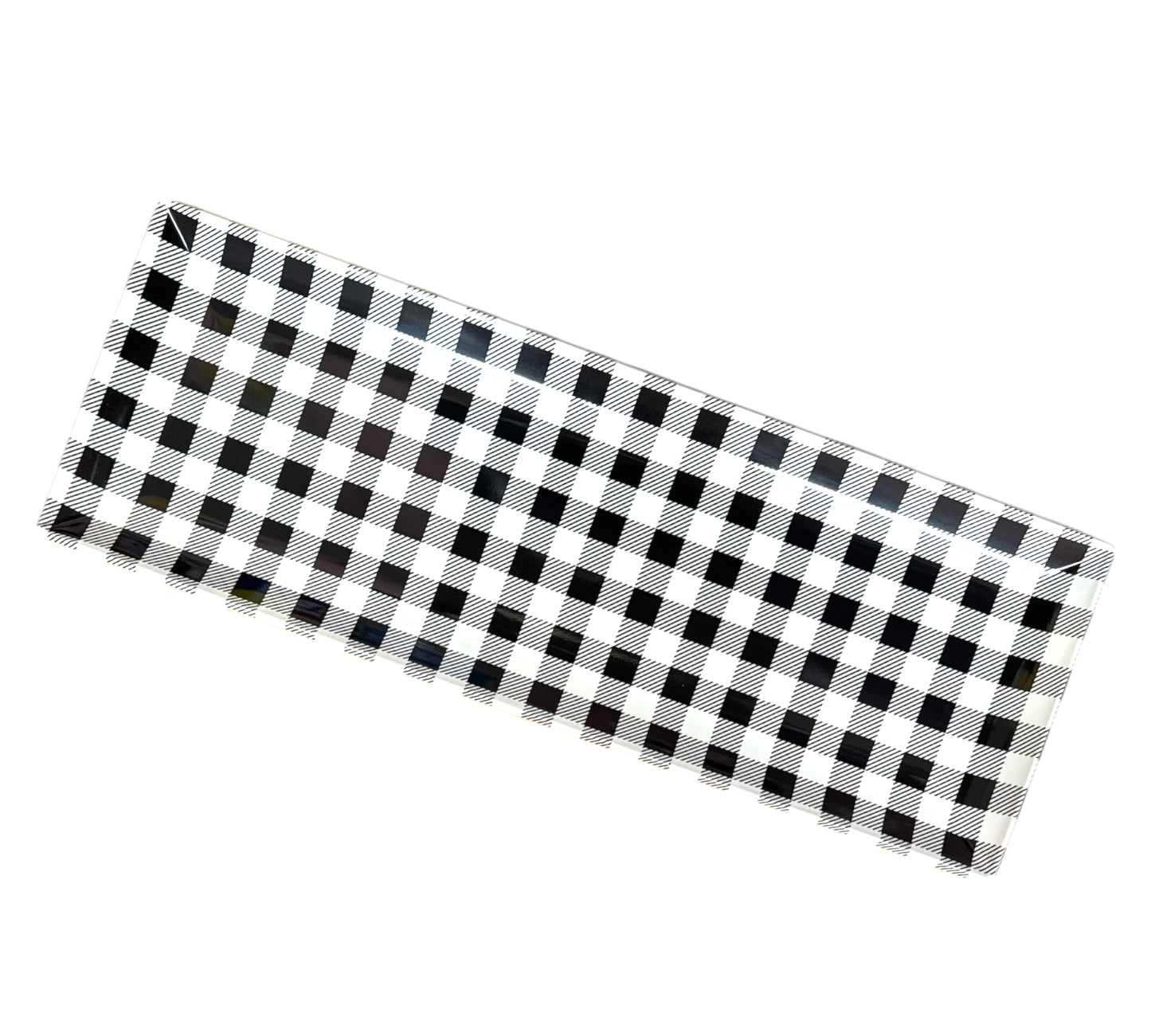 Gingham Melamine Sandwich Tray