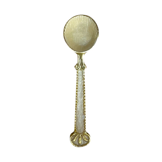 Enameled Brass Shell Spoon