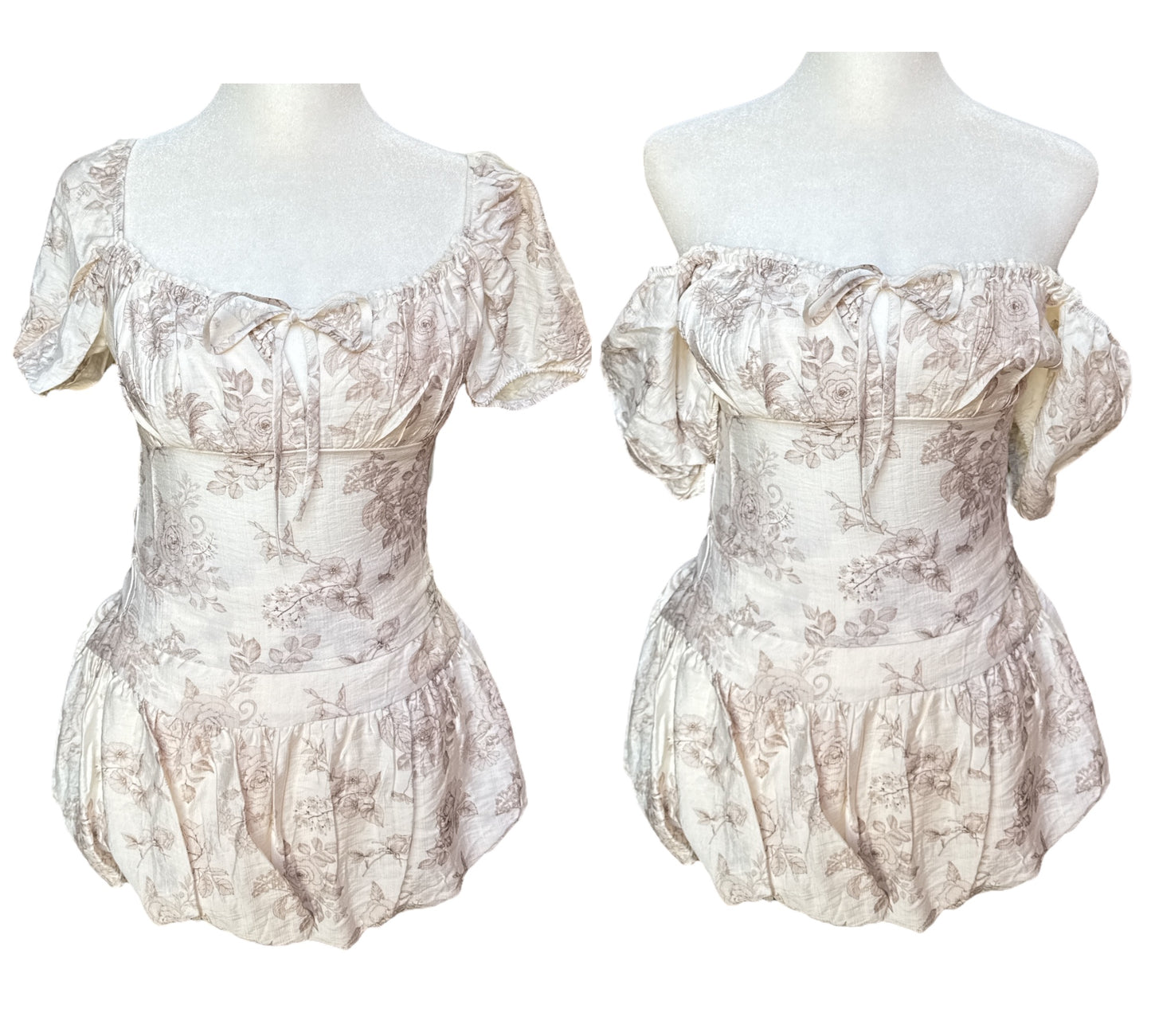 Floral Milkmaid Skort Set