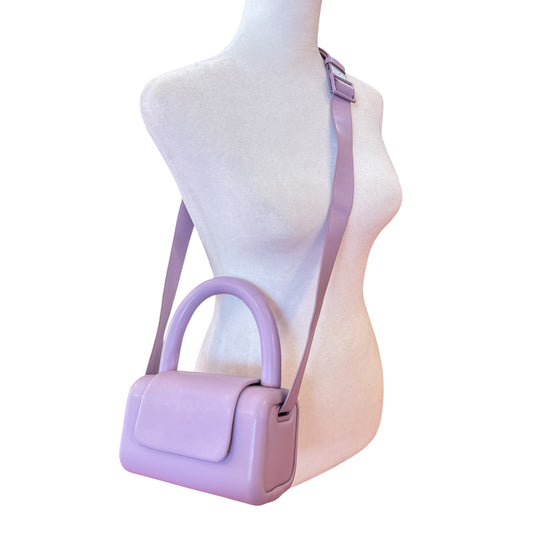 Mini Faux Leather Pastel Box Purse