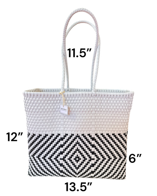 Woven Market Basket Tote