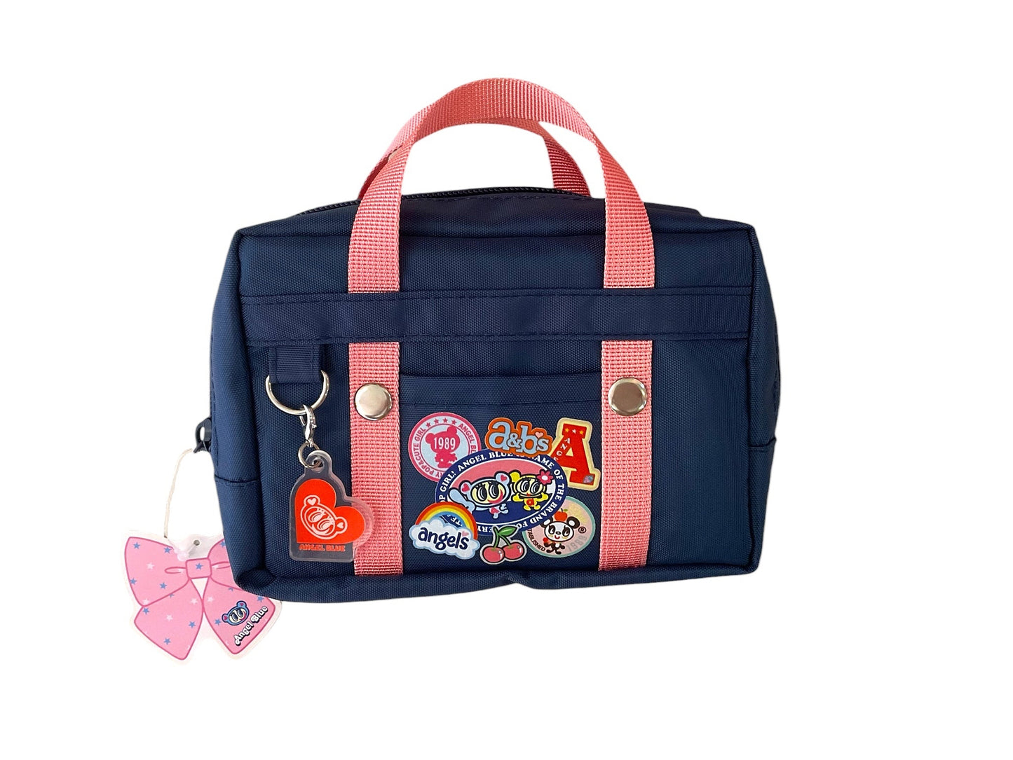 Angel Blue Mini School Bag Pouch