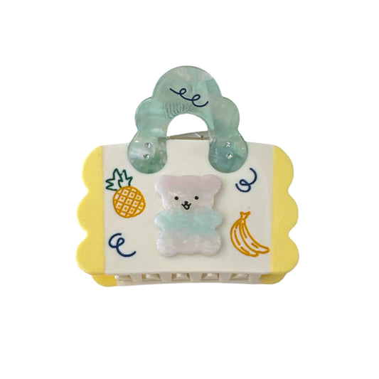 Square Purse Hair Clip