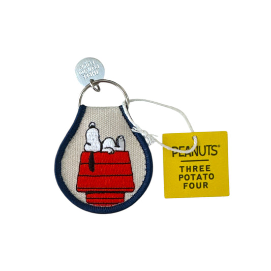 Snoopy Embroidered Patch Keychain