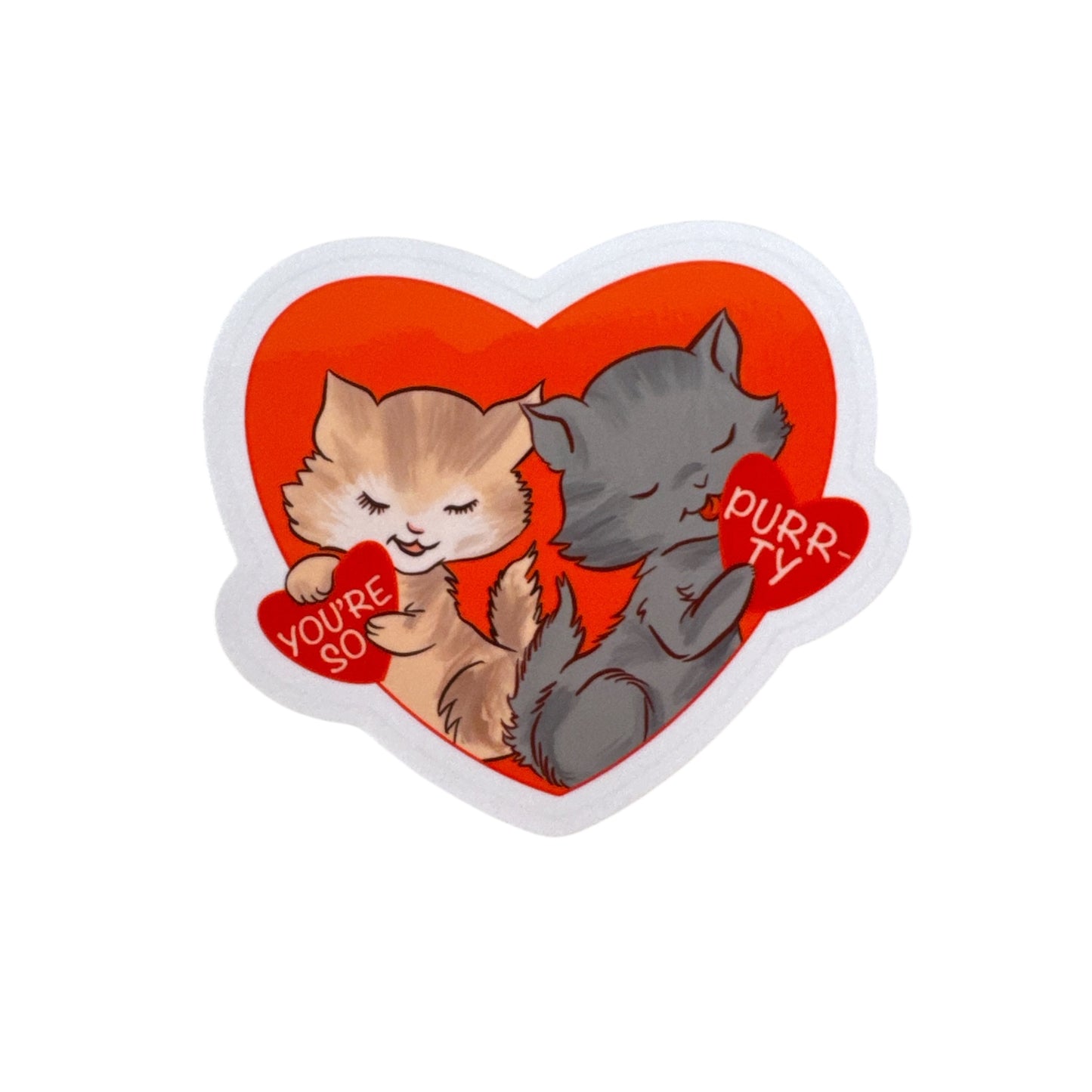 Purrty Cats Sticker
