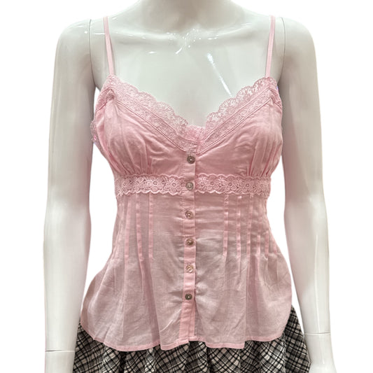 Lace Trim Tank Top
