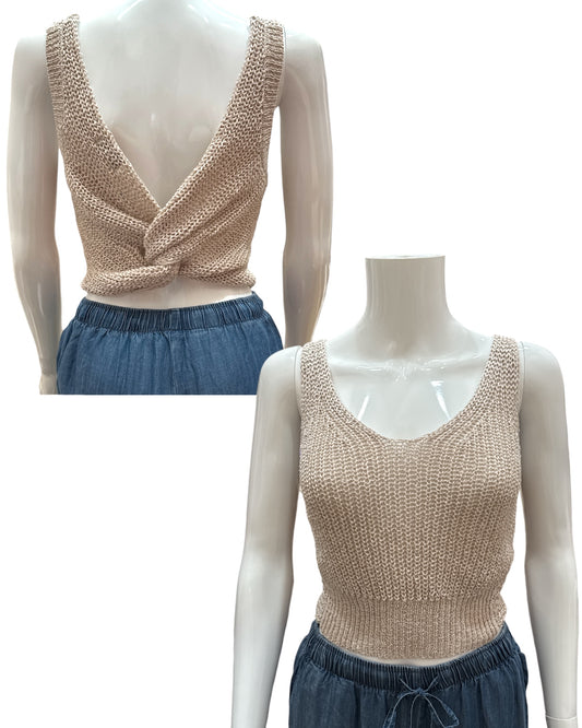 Summer Knit Sleeveless Top