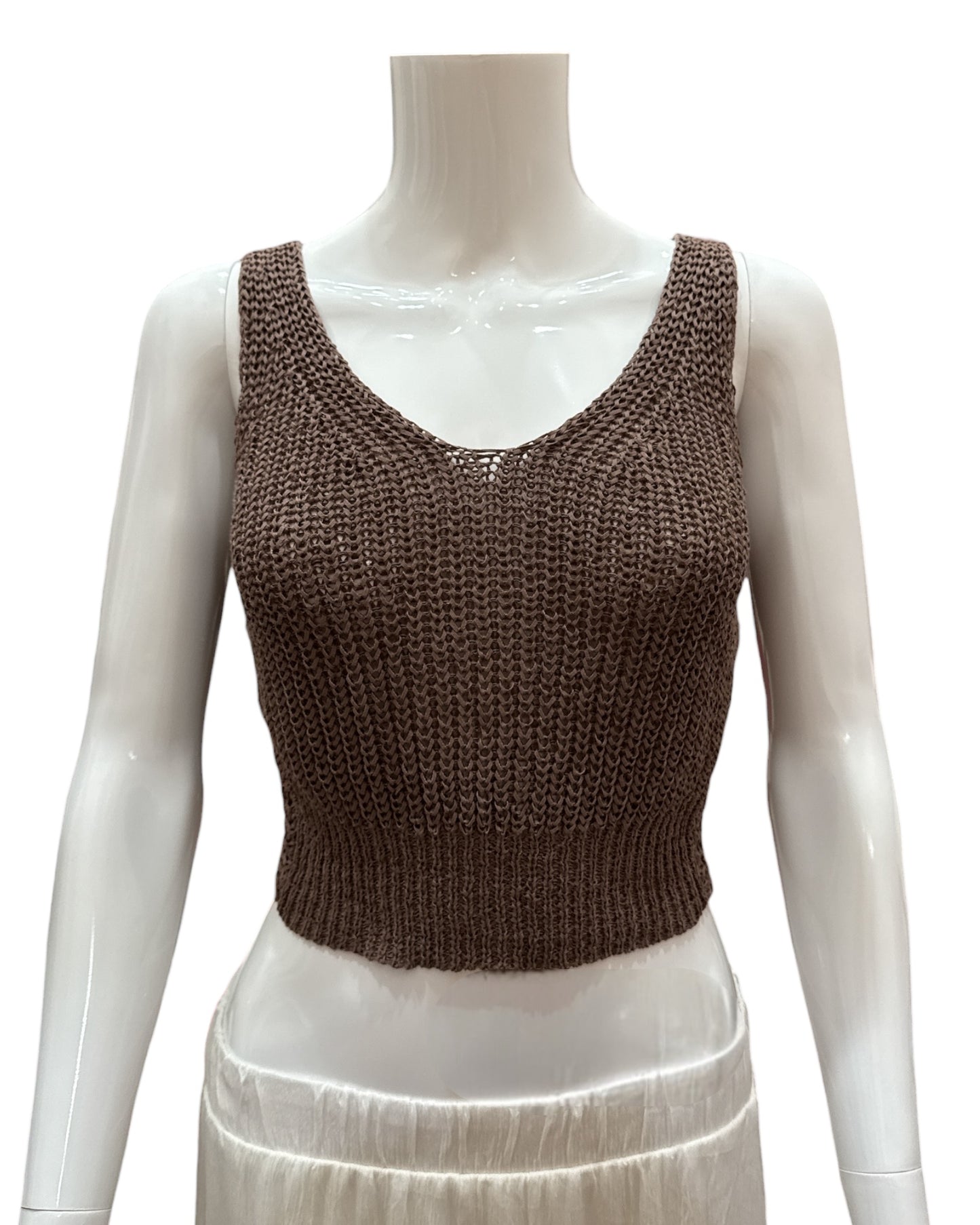 Summer Knit Sleeveless Top
