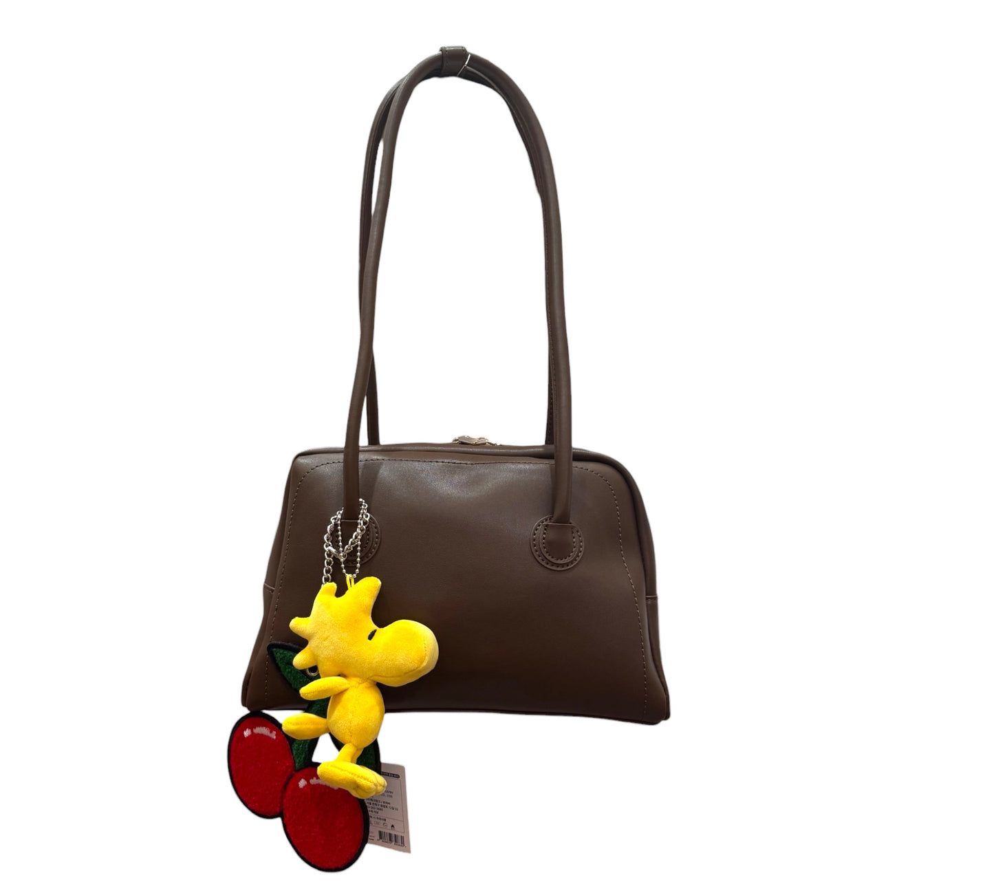 Faux Leather Boxy Shoulder Bag