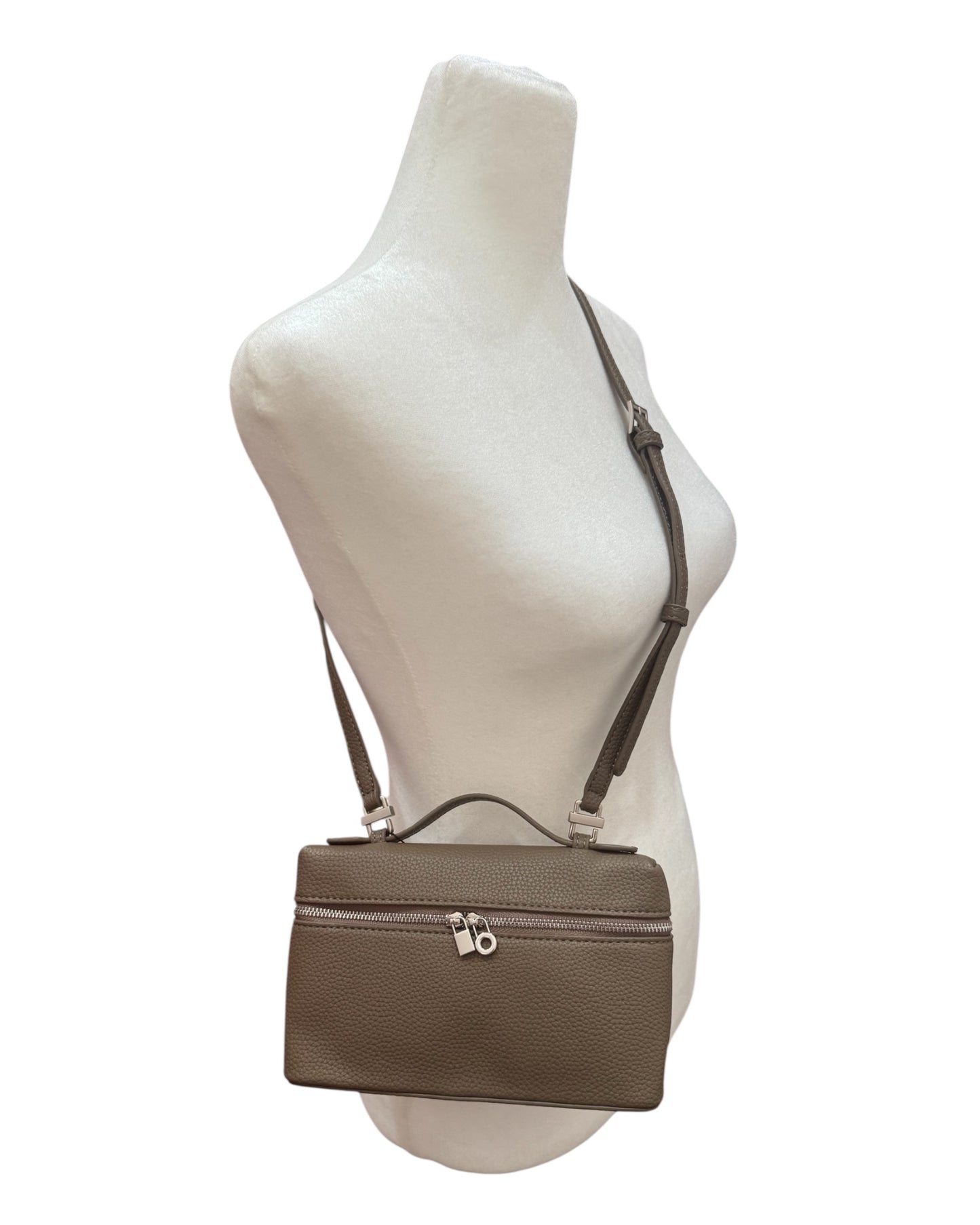 Mini Faux Pebbled Leather Crossbody