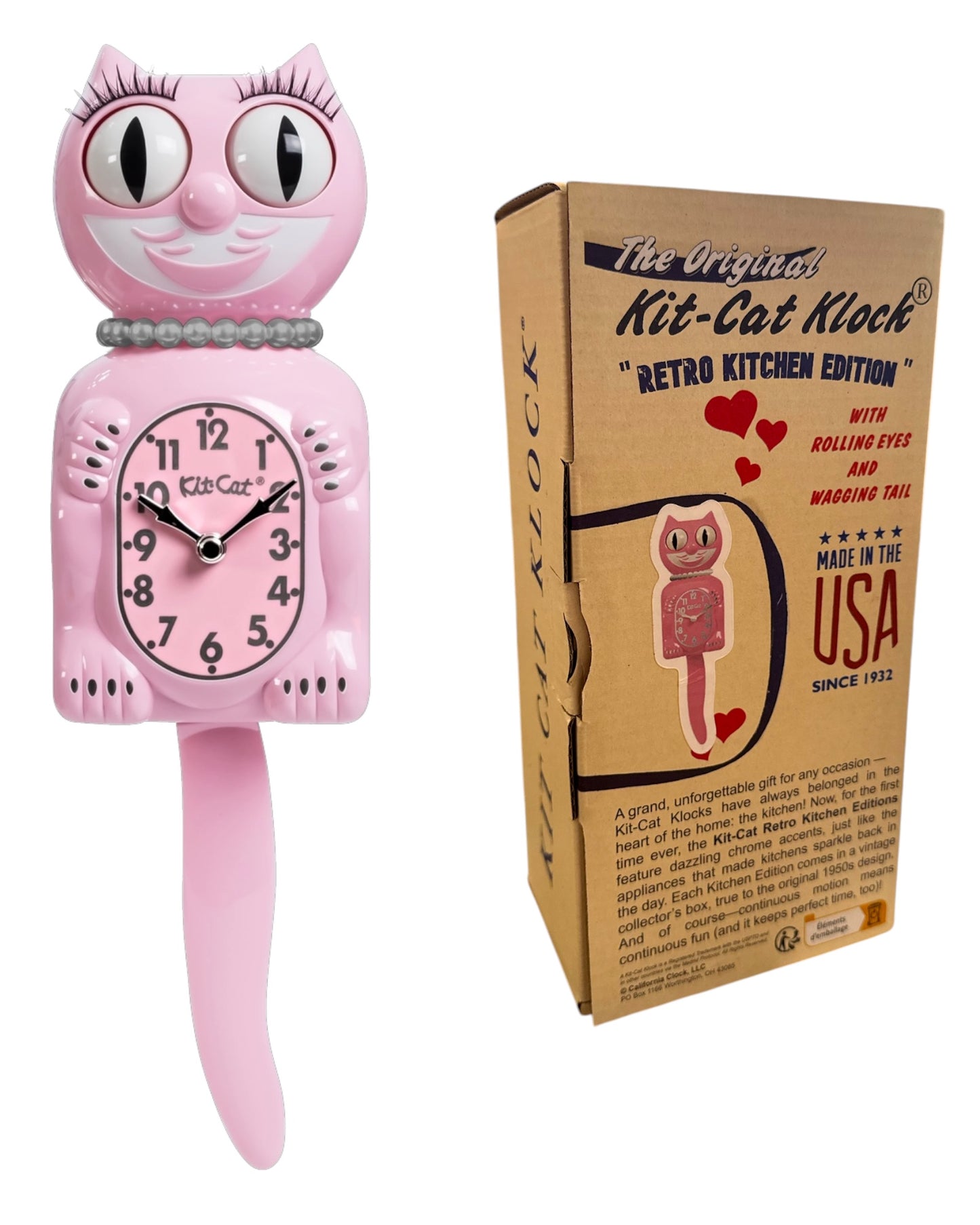 Kit Cat Klock- Retro Pink