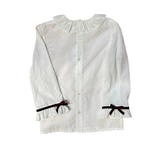 ‘Estelle’ Plumetis Blouse- Kids