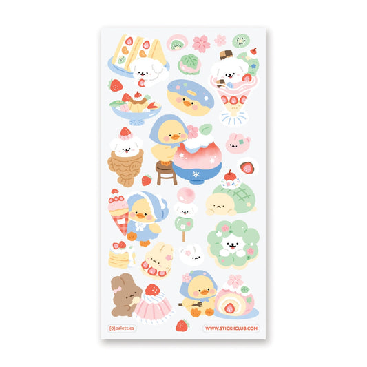 Berry Sweet Friends Sticker Sheet
