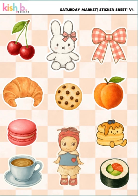 Saturday Market V.1 Sticker Sheet