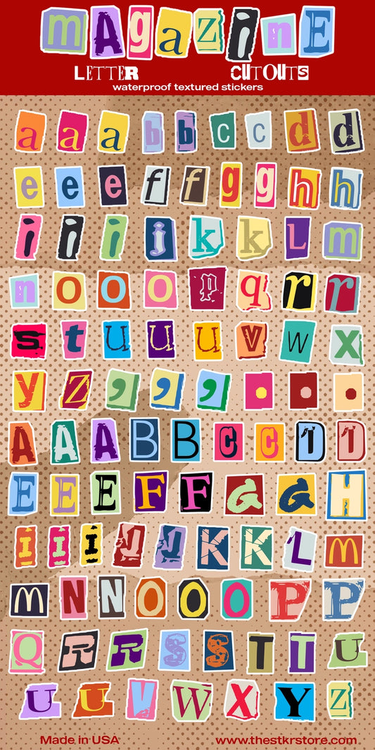 Letter Sticker Sheet