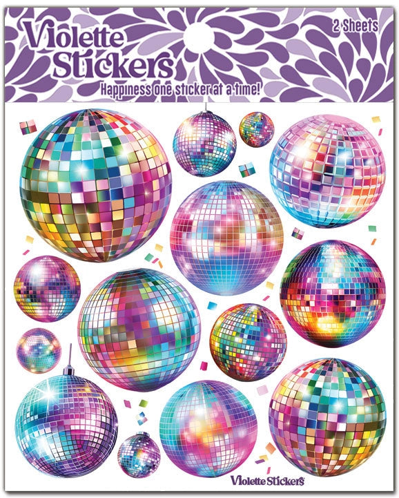 Disco Ball Sticker Sheet