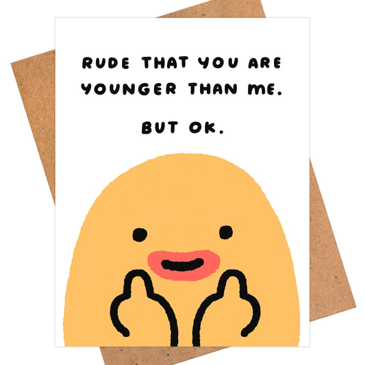 Rude Duck Bday Card