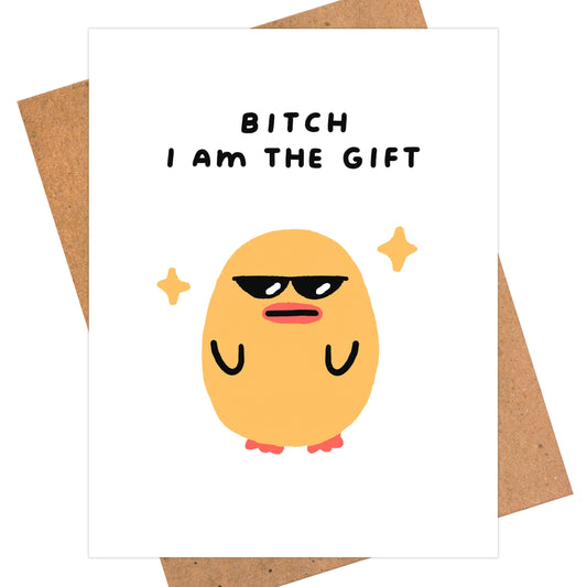 Duck B* Gift Bday Card