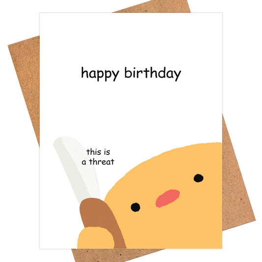 Duck Threat Bday Card