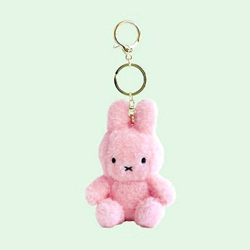 Miffy Pink Fluffy Plush Keychain