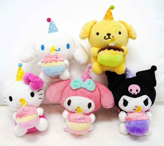 Sanrio Bday Plush Keychain