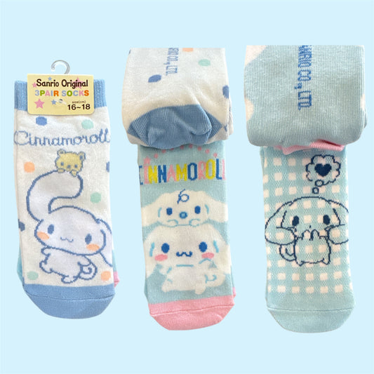 Sanrio Character 3pk Socks- Kids