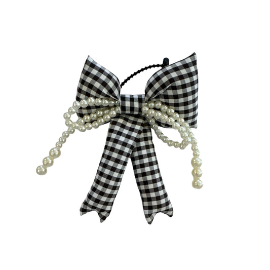 Gingham Puff Bag Charm