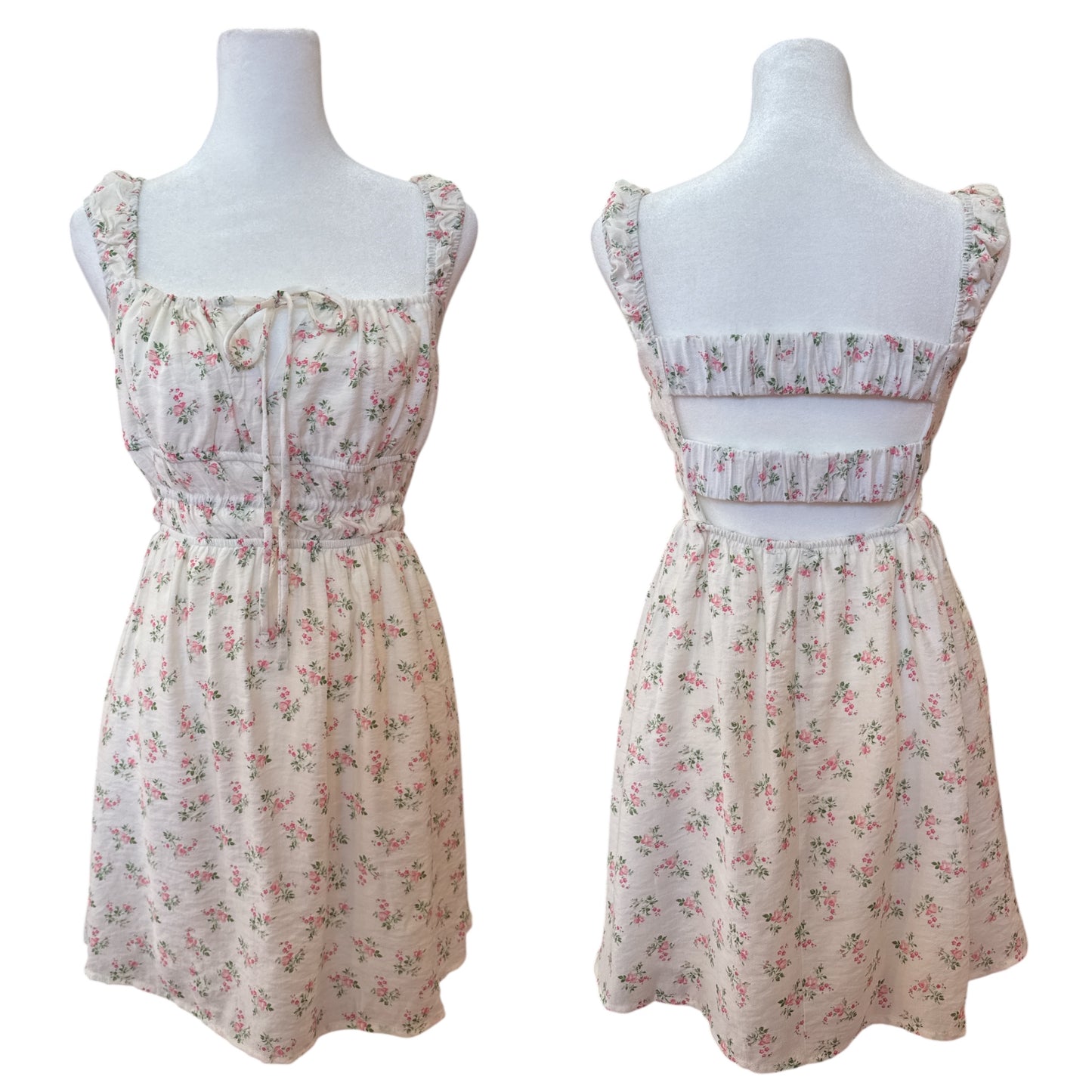 Floral Smocked Sleeveless Mini Dress