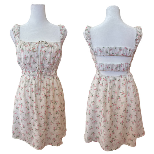 Floral Smocked Sleeveless Mini Dress