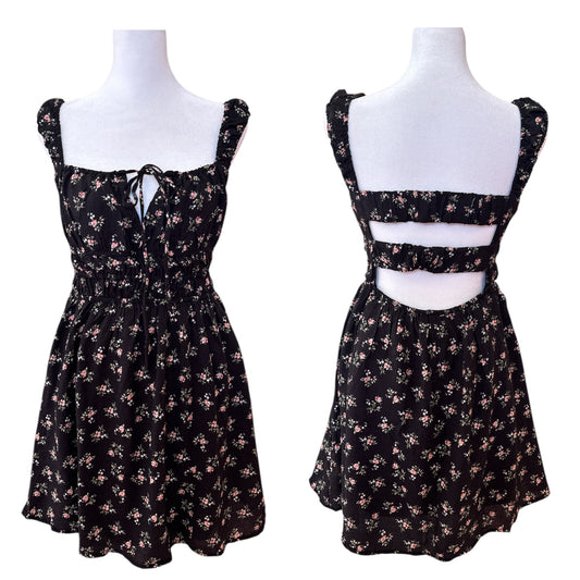 Floral Smocked Sleeveless Mini Dress