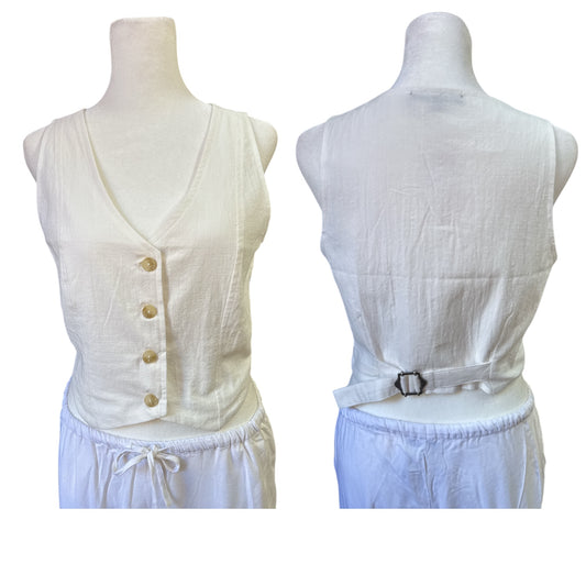 Linen Vest Top