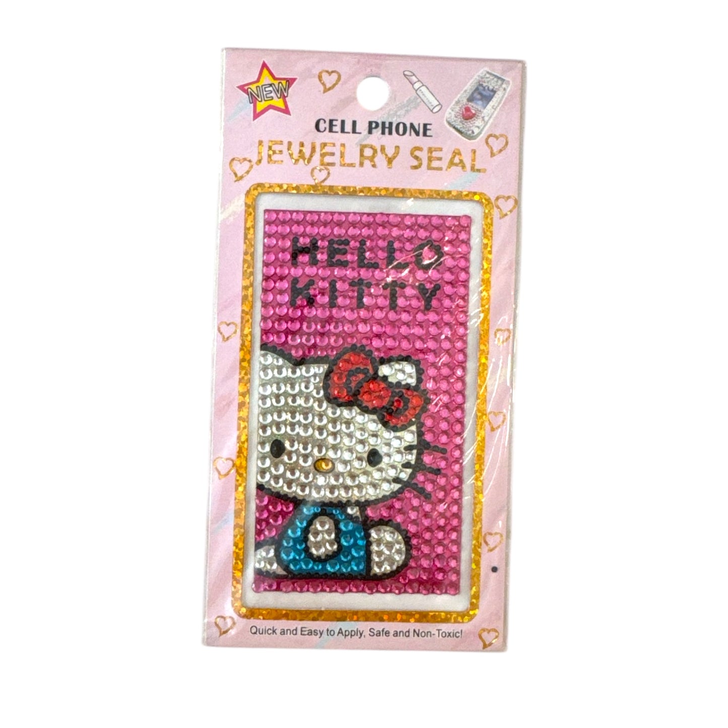 Kitty Jeweled Phone Sticker