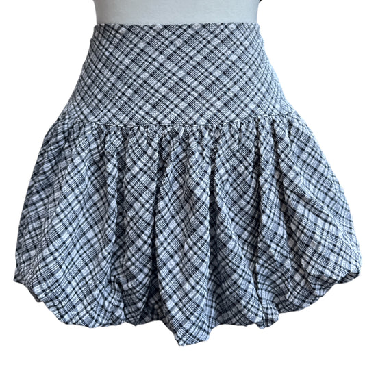 Checkered Bubble Skirt