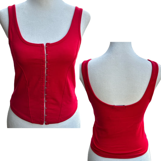 Hook Eye Corset Tank Top