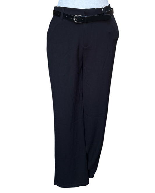 Black Belted Trousers