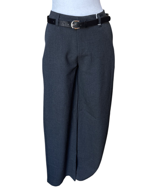 Charcoal Belted Trousers