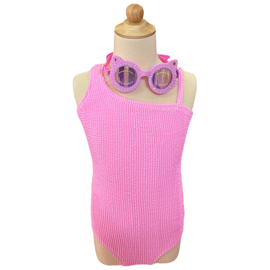 Pink Crinkle Swimsuit- Kids