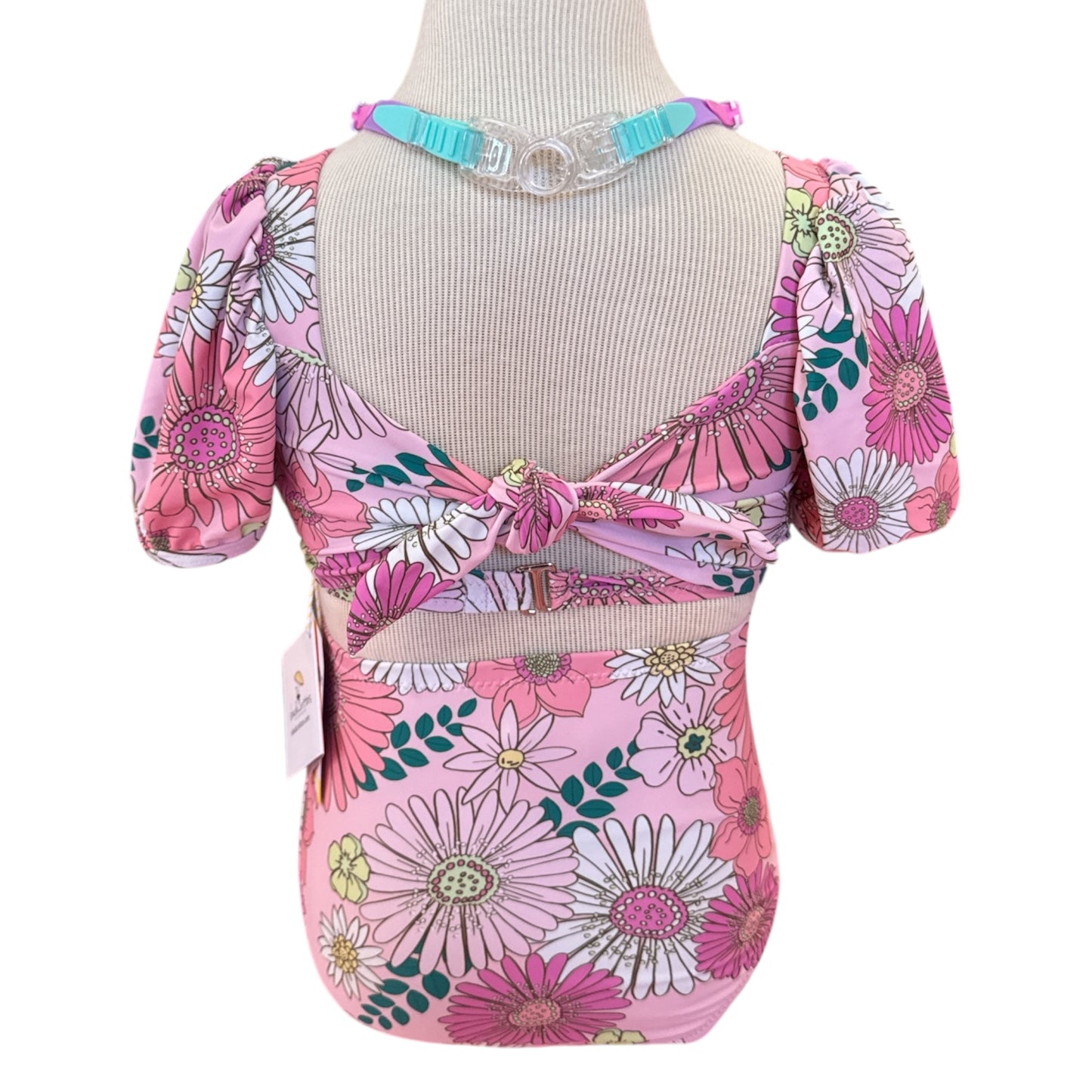 2PC Retro Blossom Swimsuit- Kids