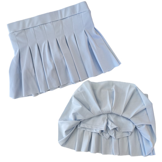 Pleated Blue Skirt- Kids