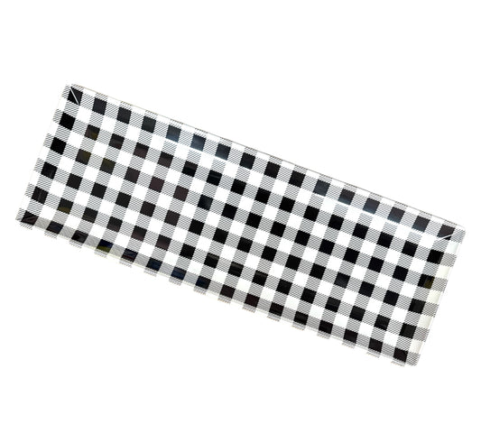 Gingham Melamine Sandwich Tray