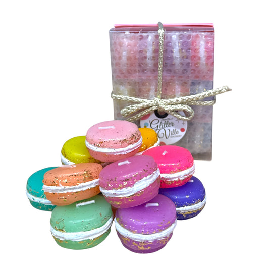 Rainbow Macaron Candles Box Set