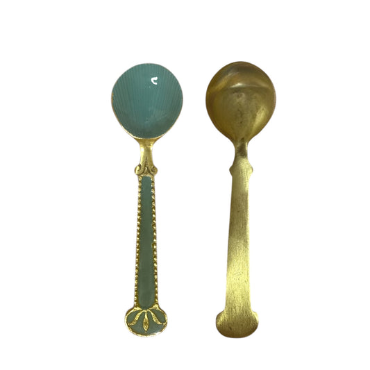 Enameled Brass Shell Spoon