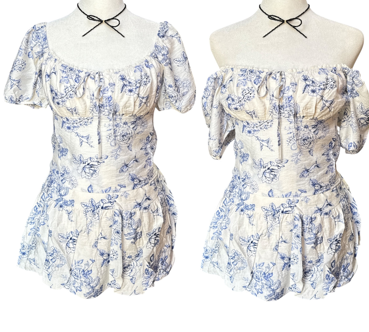 Floral Milkmaid Skort Set